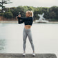 GP CONTOUR Power Long Sleeve Crop - Nero