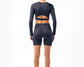 GP CONTOUR Power Long Sleeve Crop - Liquorice