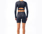 GP CONTOUR Power Long Sleeve Crop - Nero